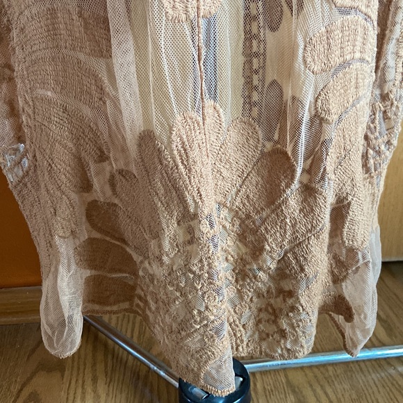 Rebellion Again Embroidered Mesh Duster Kimono - Picture 10 of 13